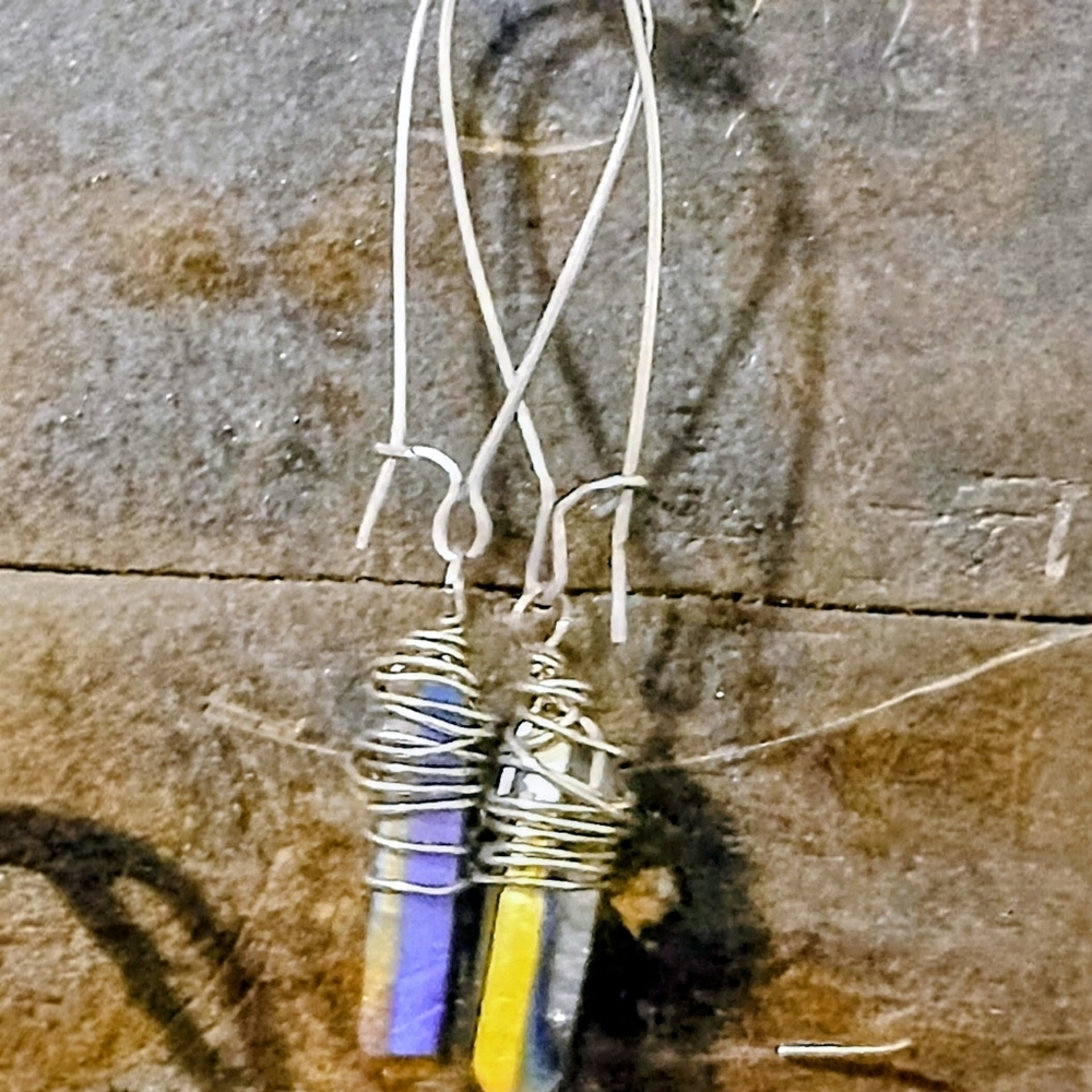 Handcrafted Wire-Wrapped Stone Earrings